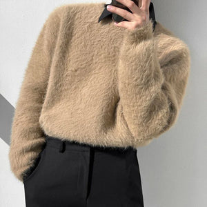 Mink Wool Knitted Pullovers - INTOHYPEZONE - INTOHYPEZONE