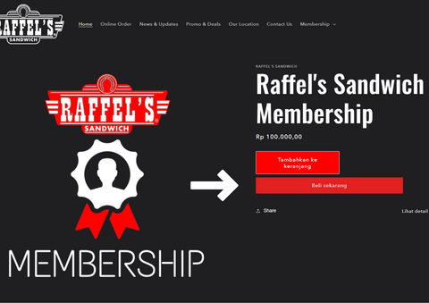 Raffels Membership step 1