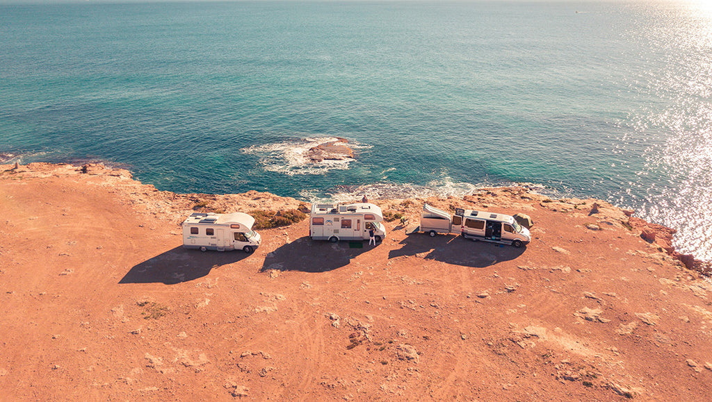 Car campers on the coast