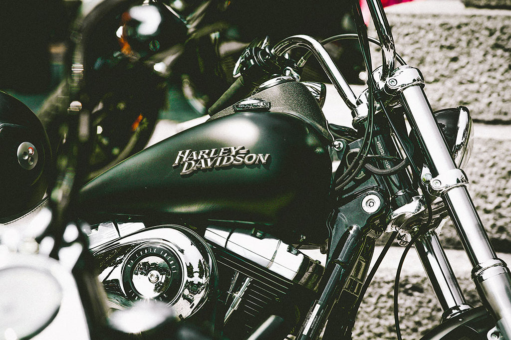 Harley Davidson old-style motorbike