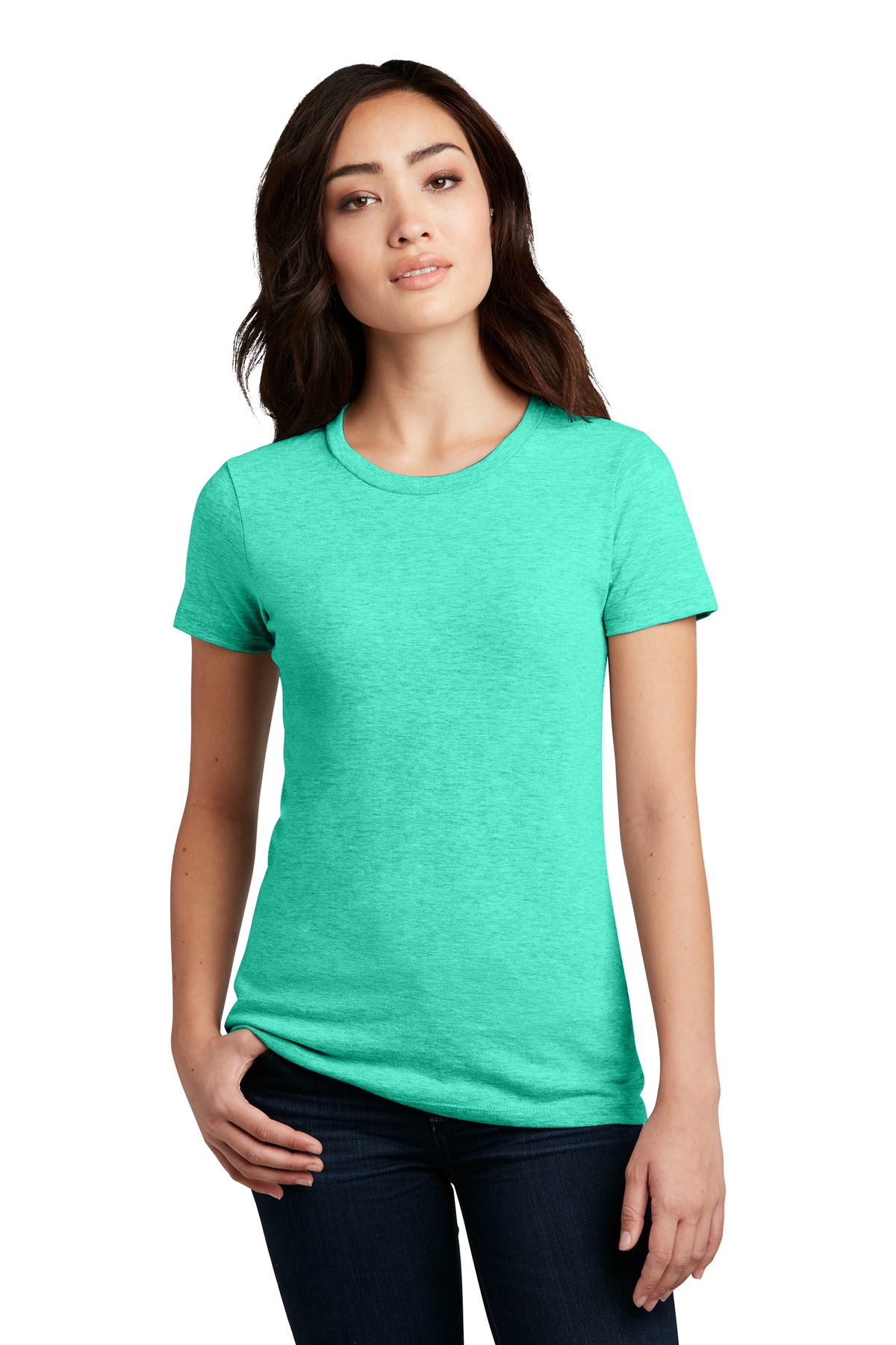 District Women's Perfect Blend CVC Long Sleeve Tee, Product