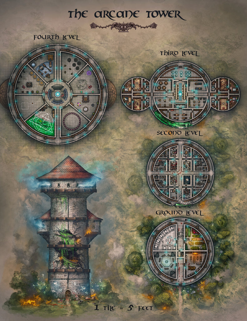 Map of the Arcane Tower