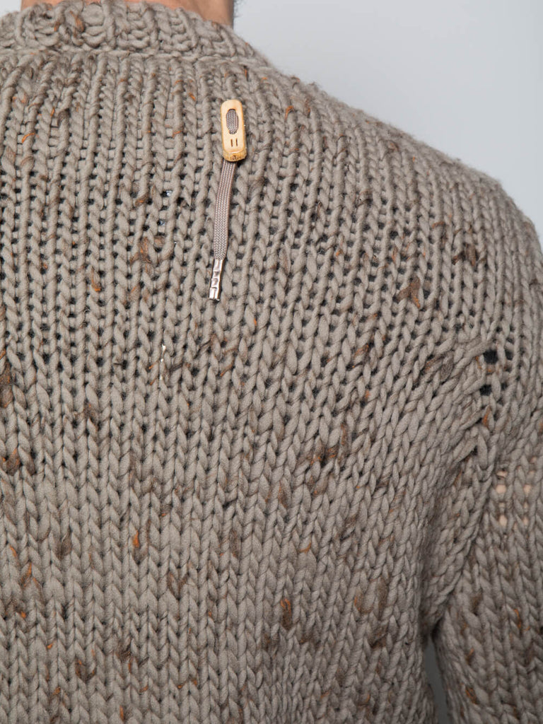 Hand Knit Round Neck Sweater Galleryaesthete