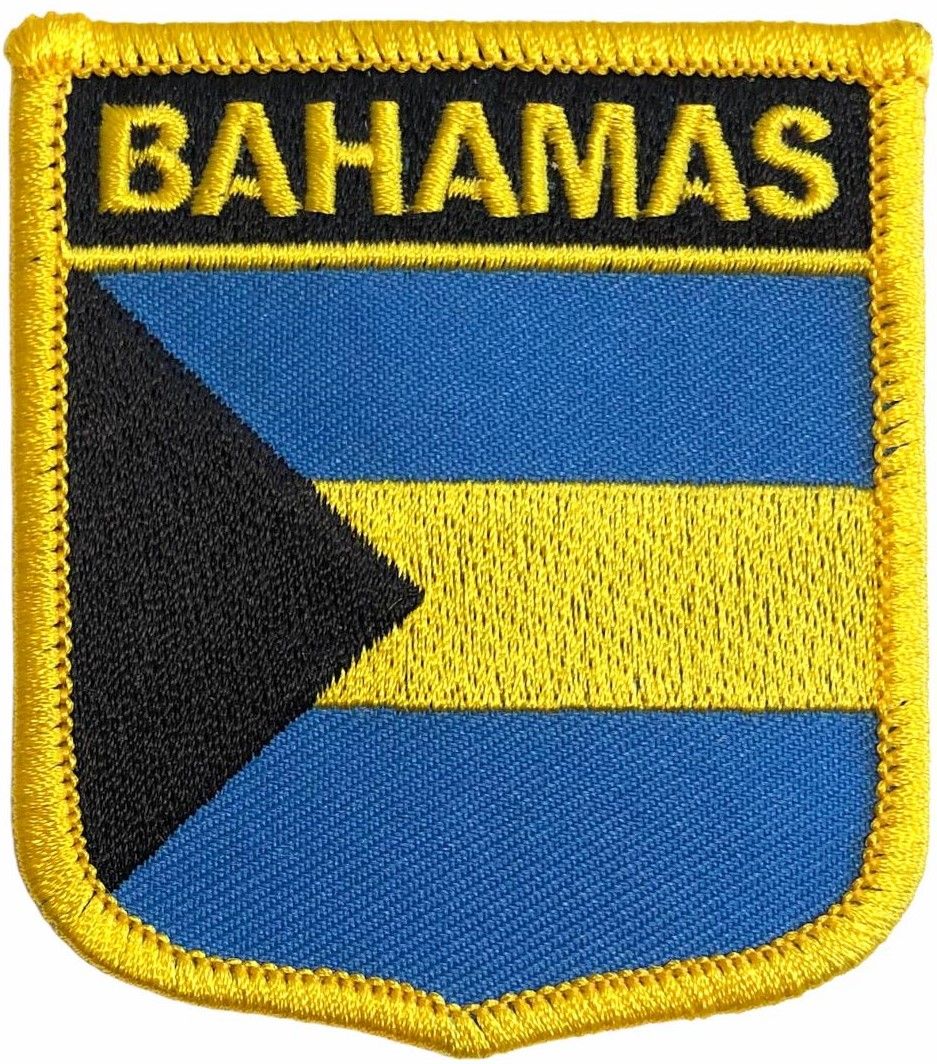 High Quality Low Price Shield Bahamas Flag Embroidered Cloth Sew on ...