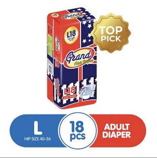 Grand Adult Diaper Large 18's