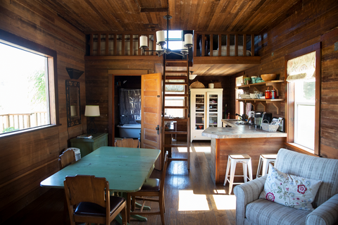 Rustic Cabin Stay Interior at Stemple Creek Ranch