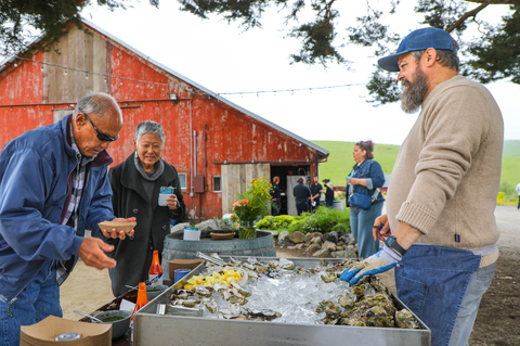 Oysters at Stemple Creek Farm Dinner