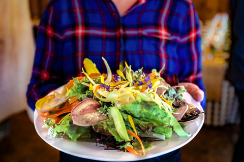 Farm to Table Dinner Stemple Creek Pomet Salad