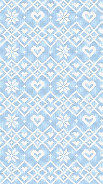 Blue Holiday Fair Isle Wallpaper