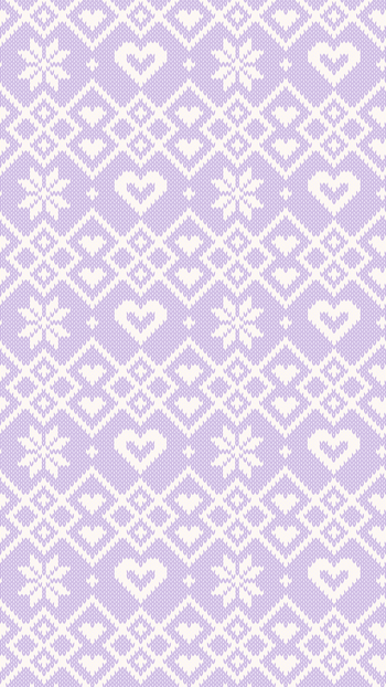 Purple Holiday Fair Isle Wallpaper