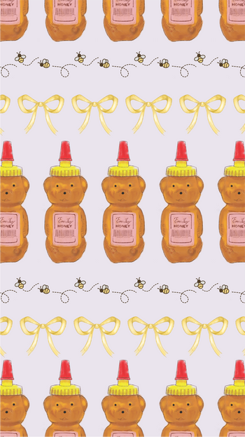 Sweet Like Honey Bear Wallpaper