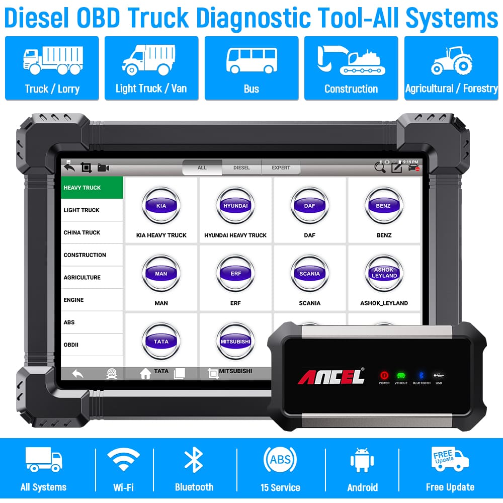 Best OBD2 Scanner For Ford F250 Diesel Trucks | ANCEL