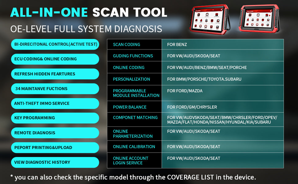 ALL IN ONE SCAN TOOL