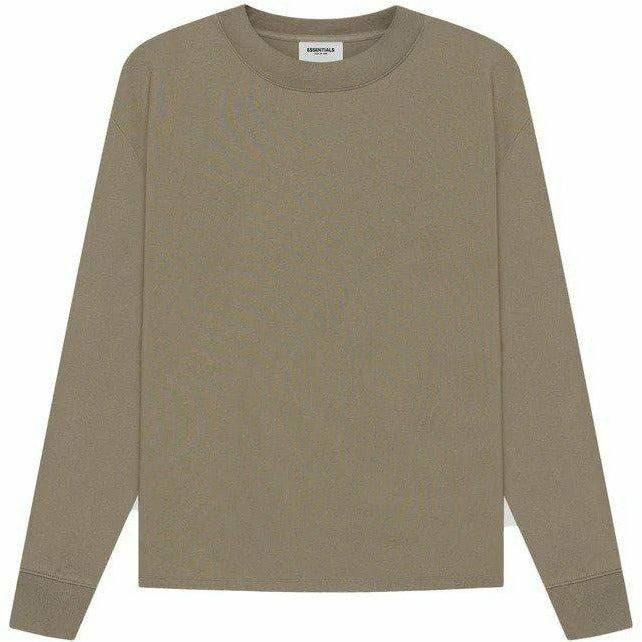 Buy FOG Essentials SS21 Long Sleeve Taupe Tee Now | Hype Fly India