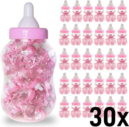 A Girl Piggy Bank 30 X Small Bottle For Guest Dutch Candy