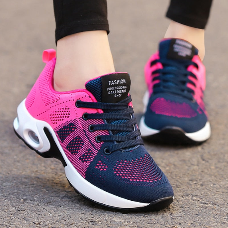 KAMUCC New Platform Ladies Sneakers Breathable Women Casual Shoes Woman Fashion Height Increasing Shoes Plus Size 35-42