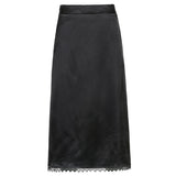 Rapcopter Tie Dye y2k Skirts Frill Long Mid-Calf Straight Skirts Women High Waist Cute Retro Party Outfits Holiday Bottom New