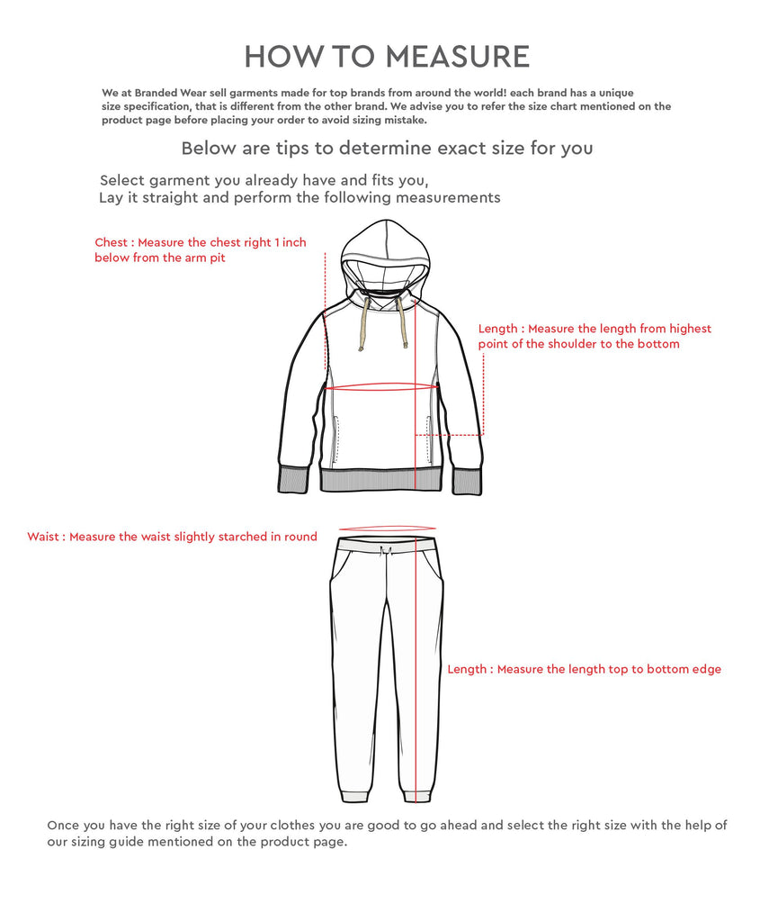 How to Measure ? – Branded Wear