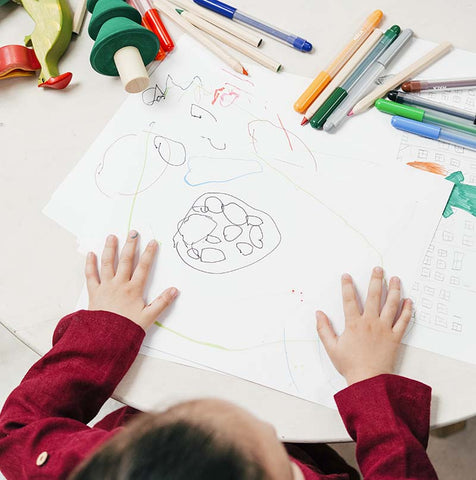 Children drawing as an educational activity