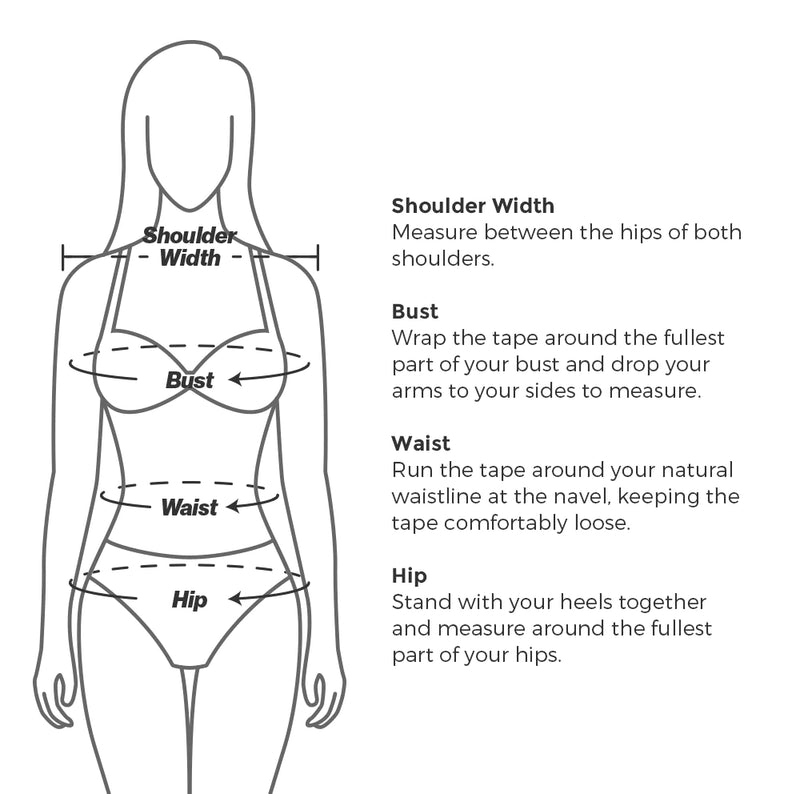 Size guide - size chart and measuring guide for lingerie & swimwear