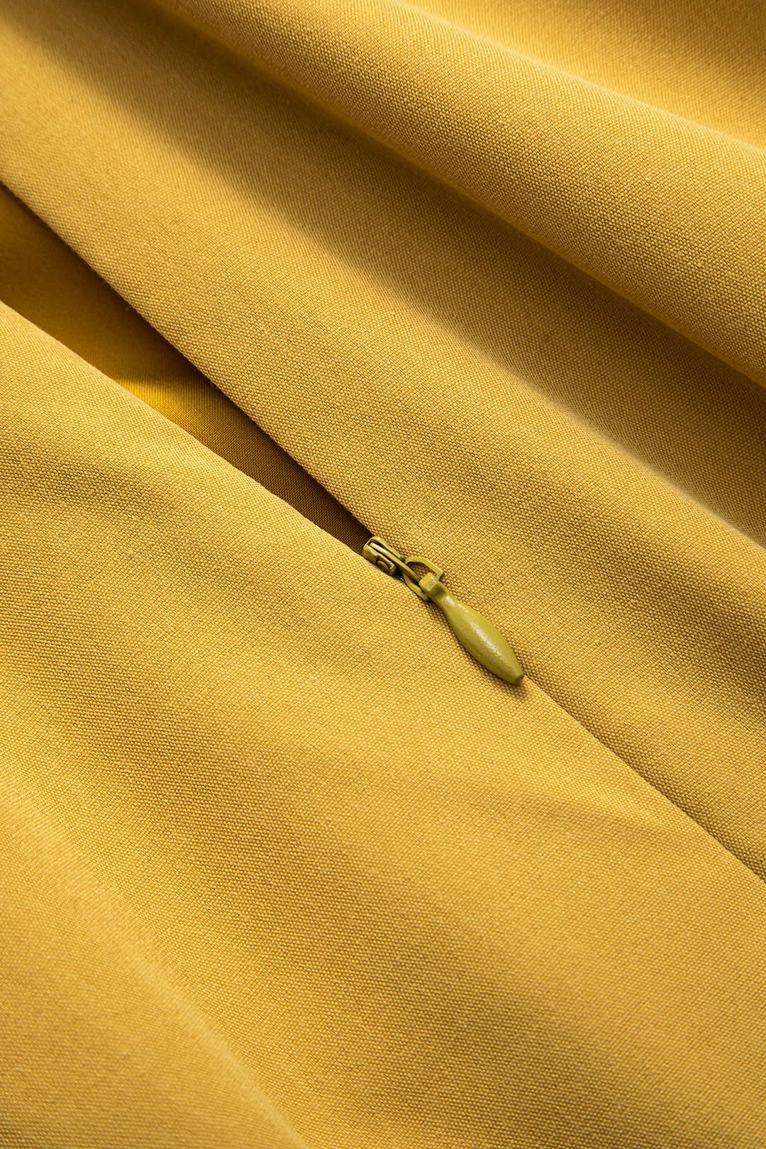 Ruched Zipper Sleeveless Mini Dress