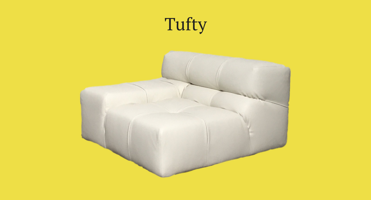 Modern Resale Tufty Time Corner Unit lounge chair consignement