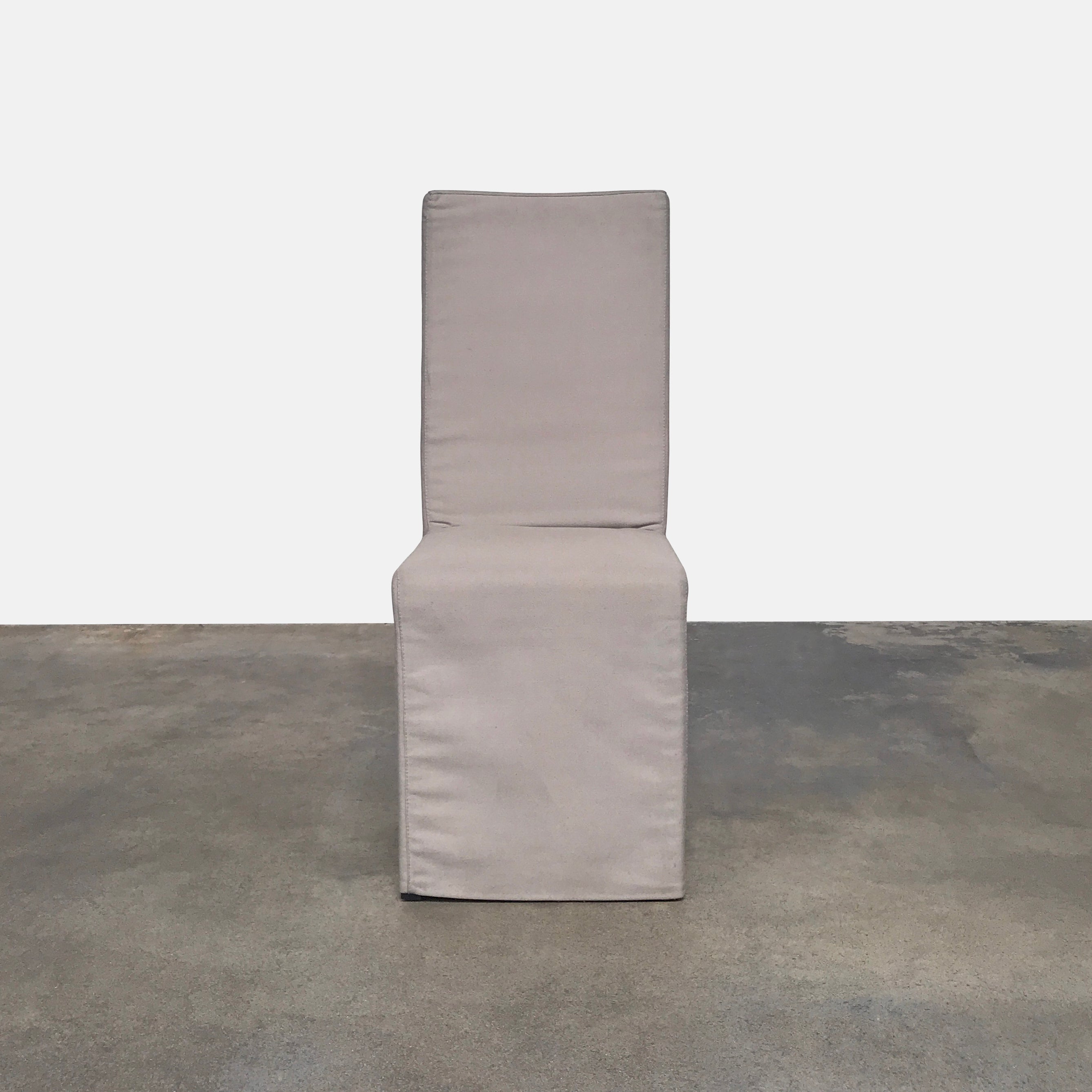 Armani Casa Beige Linen Dining Chair Contemporary Sleek Design – Modern  Resale