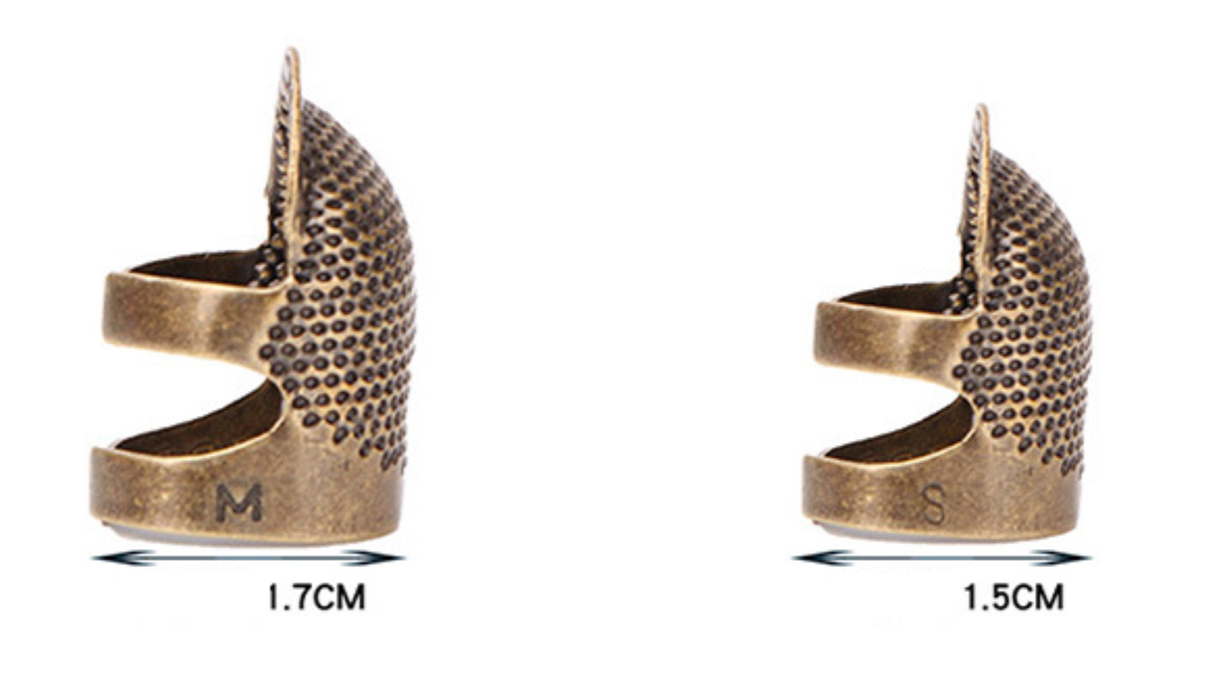 Vintage Thimble Ring and Sewing Tool for DIY Crafts Sizing