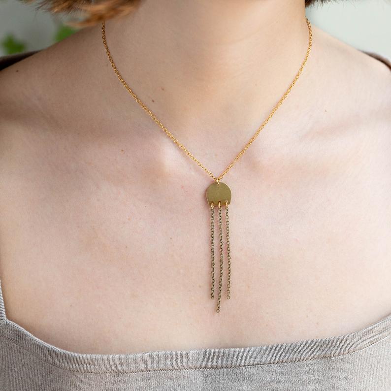 boho fringe necklace