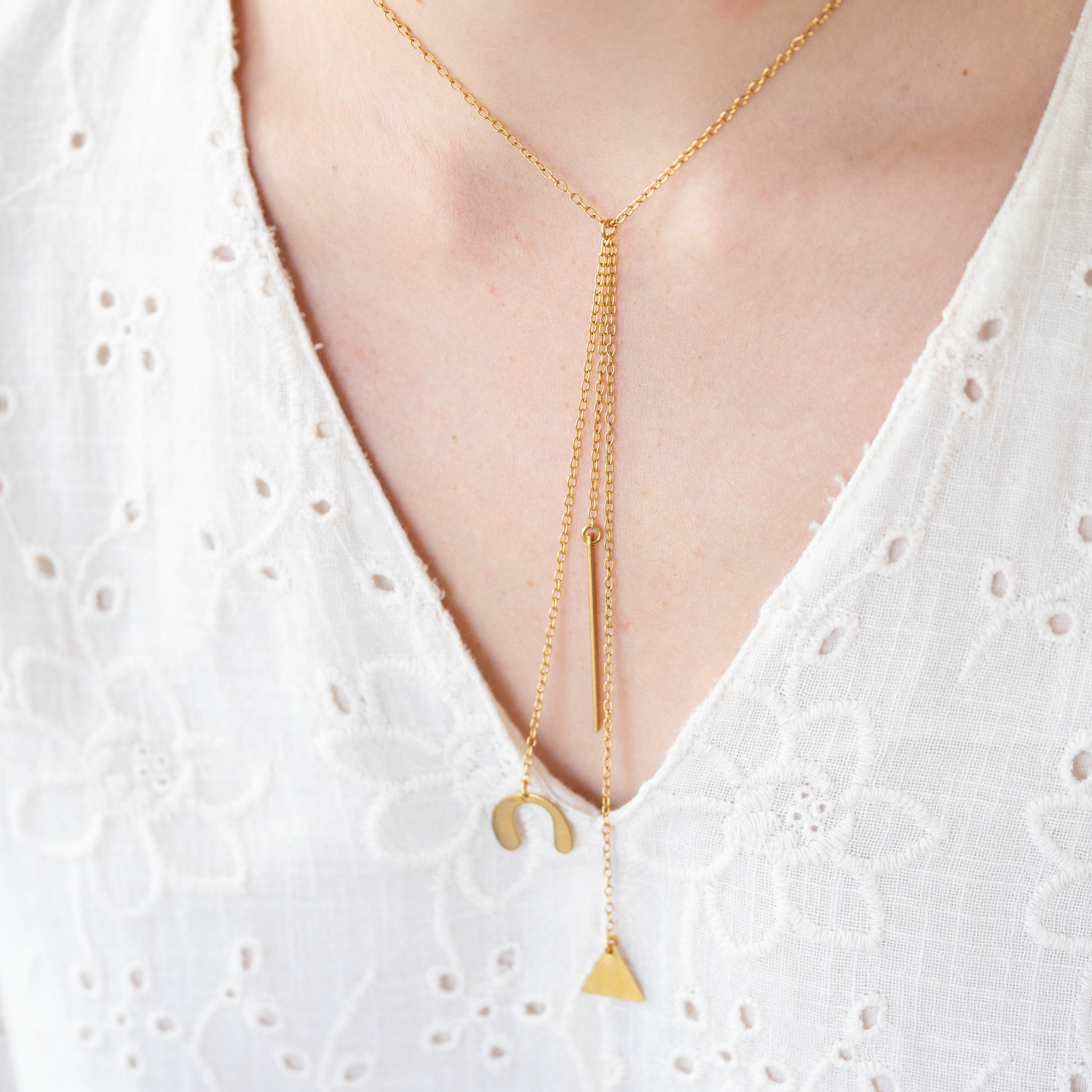 Dainty Lariat Necklace - Nest Pretty Things