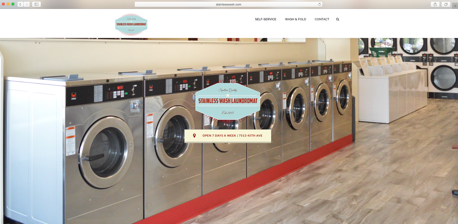 Stainless Wash Homepage