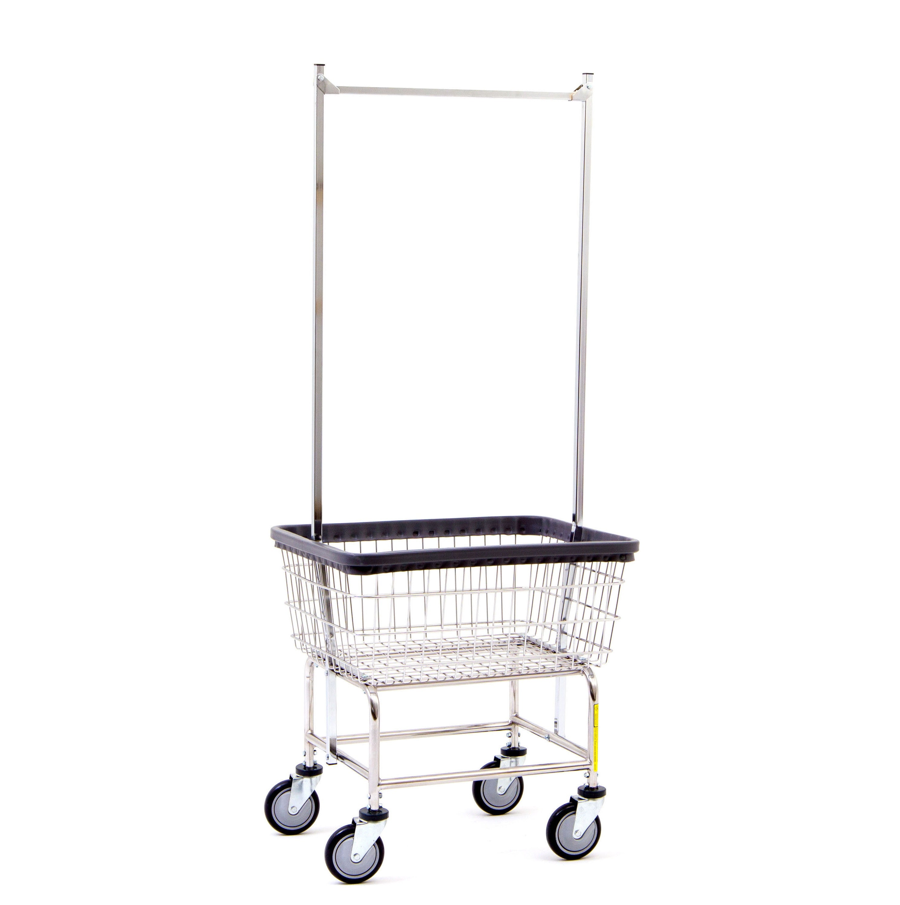 laundry cart with shelf