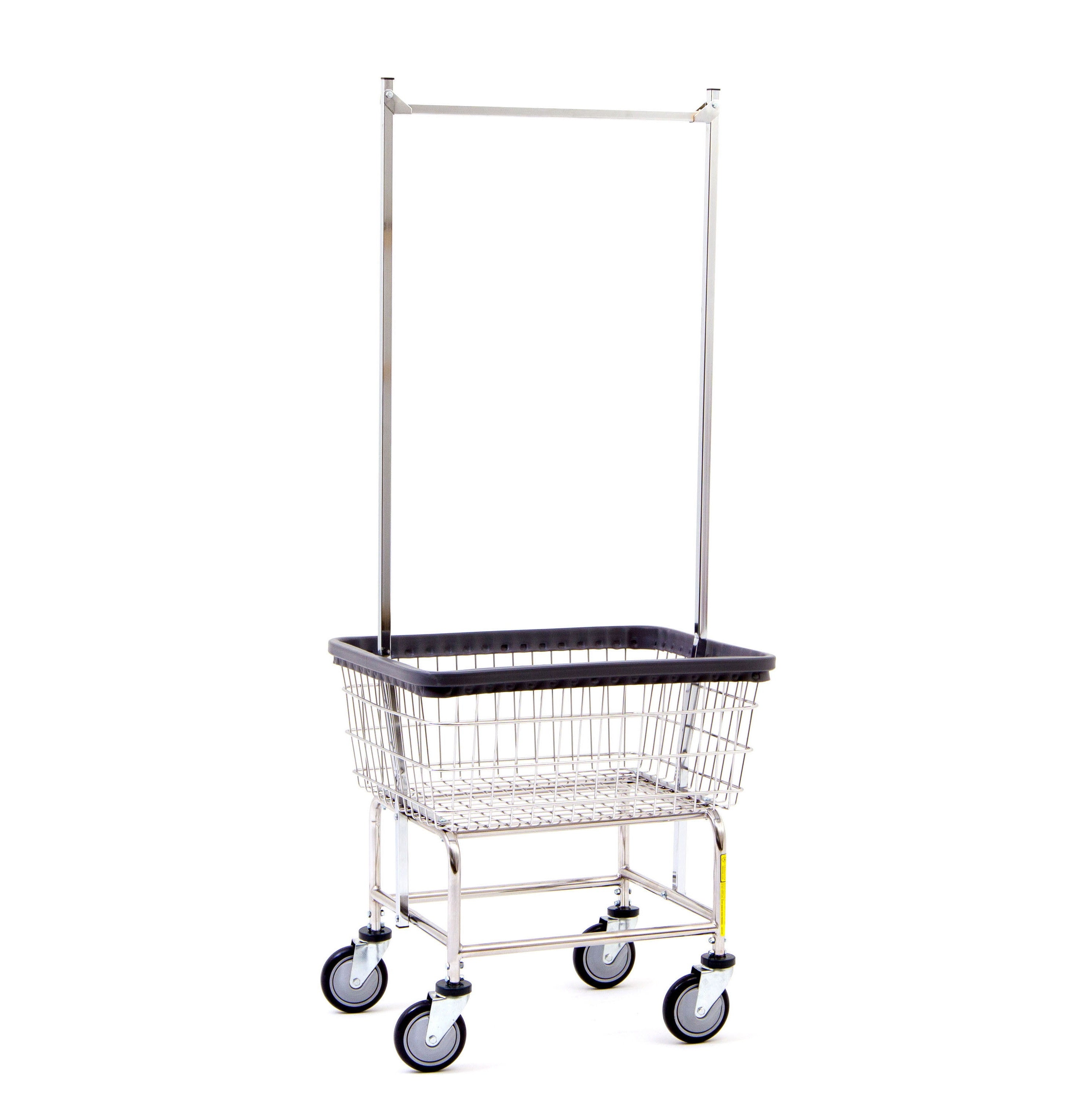 rolling laundry cart with lid