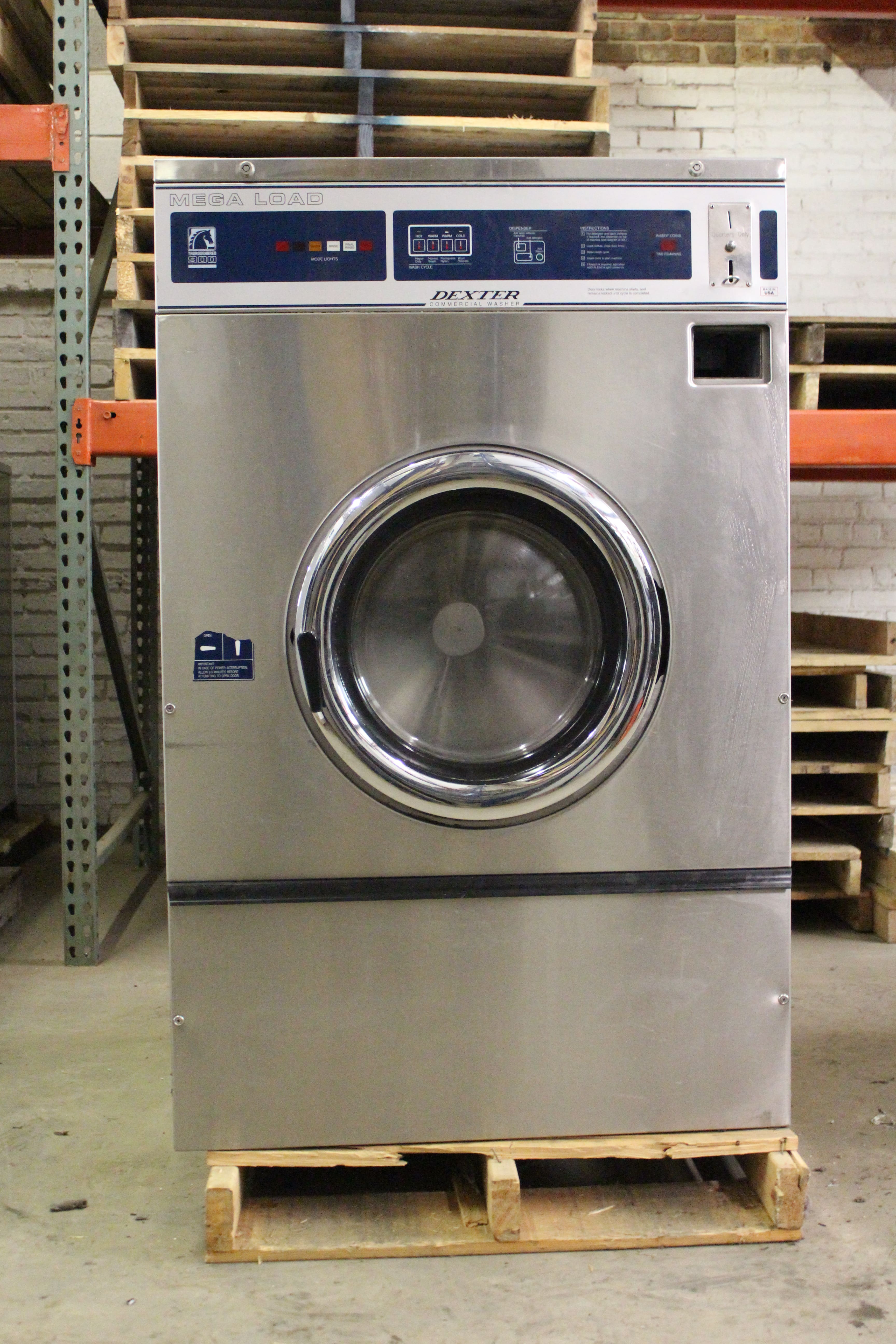 Dexter Used Coin-Operated Dryer DTCK80SS, 80lb - Midwest Laundries Inc