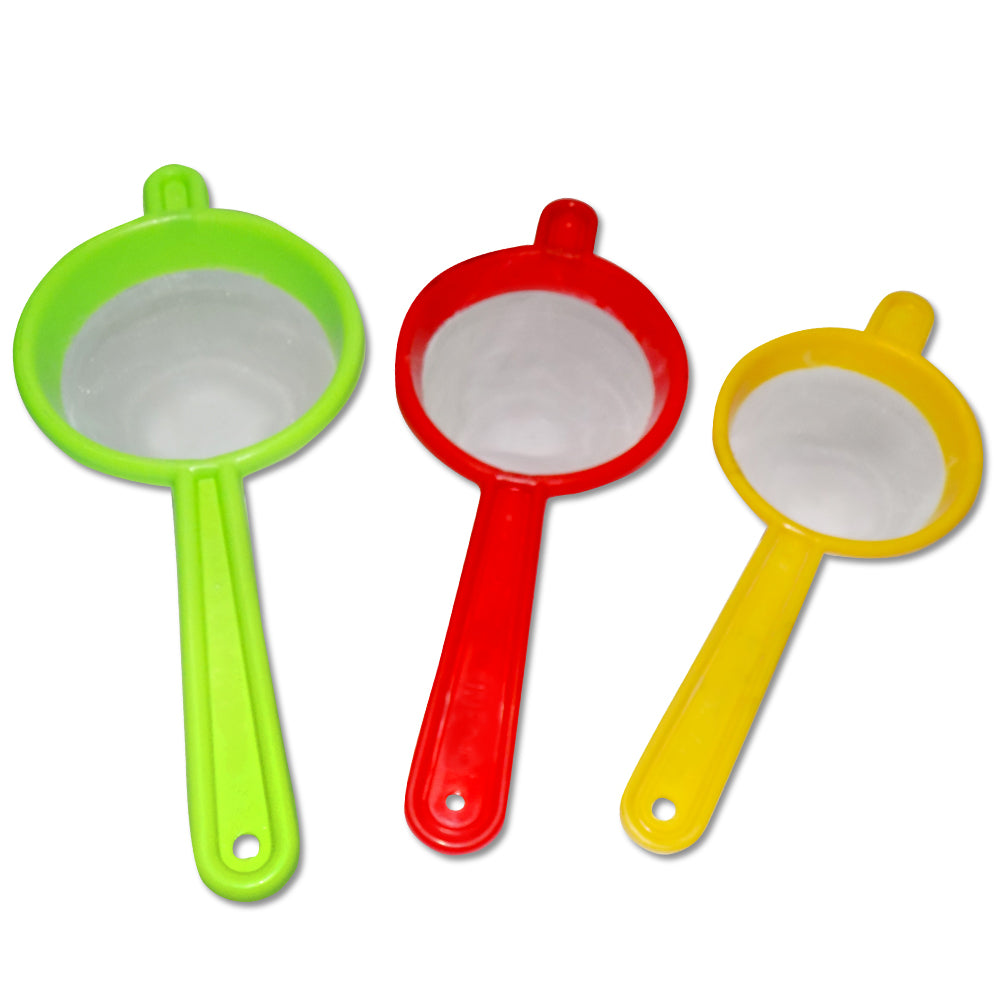 Plastic Multipurpose Tea and Coffee Strainer (Pack of 3)