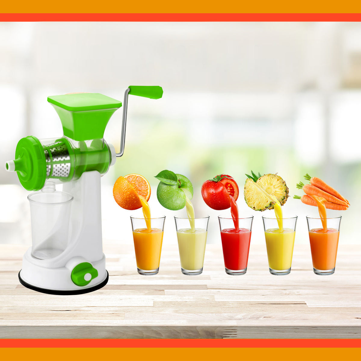 Manual Fruit & Vegetable Juicer with Steel Handle Fruit Juicer