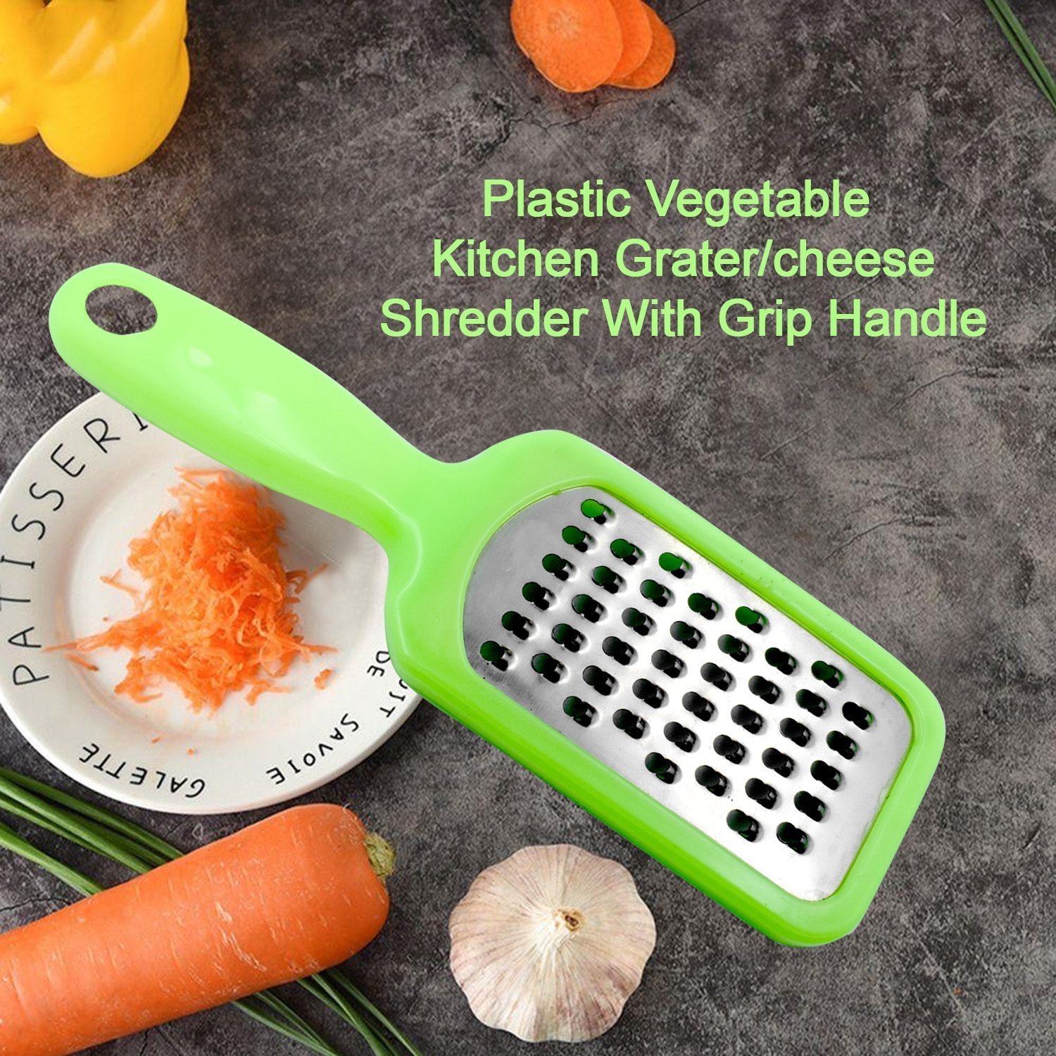 Plastic Vegetable Kitchen Grater/cheese Shredder With Grip Handle