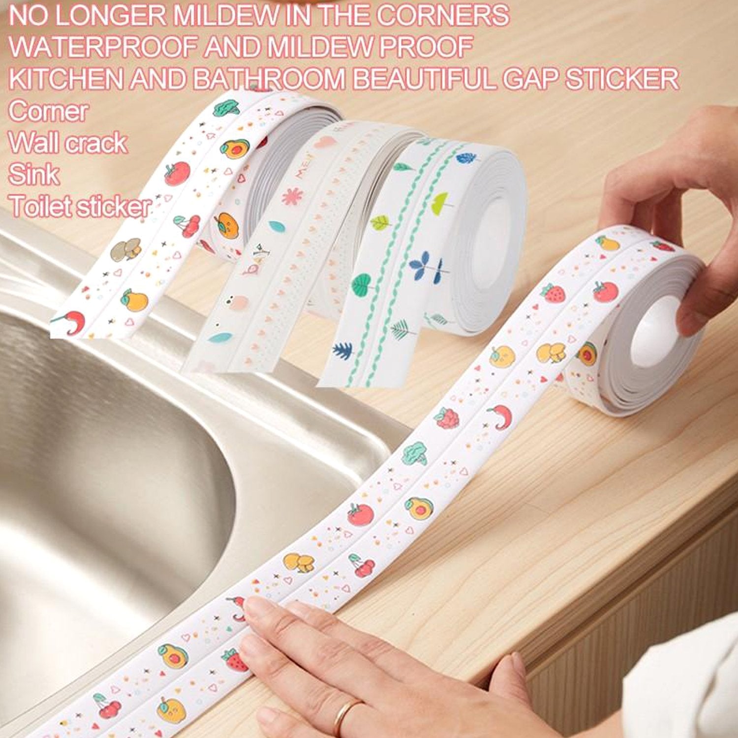 Kitchen Sink Platform Sticker Bathroom Corner Tape (2Meter Size)