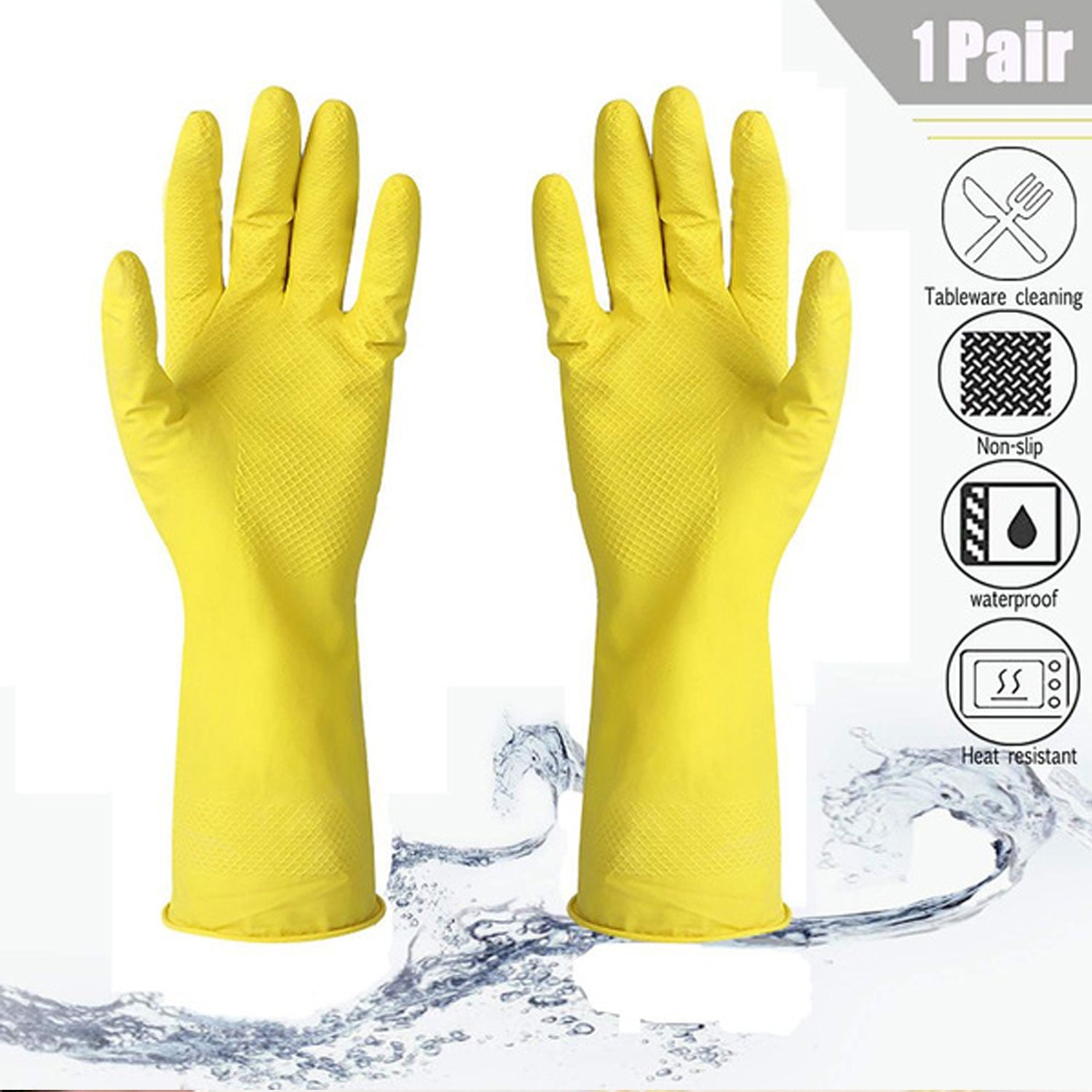 Multipurpose Rubber Reusable Cleaning Gloves