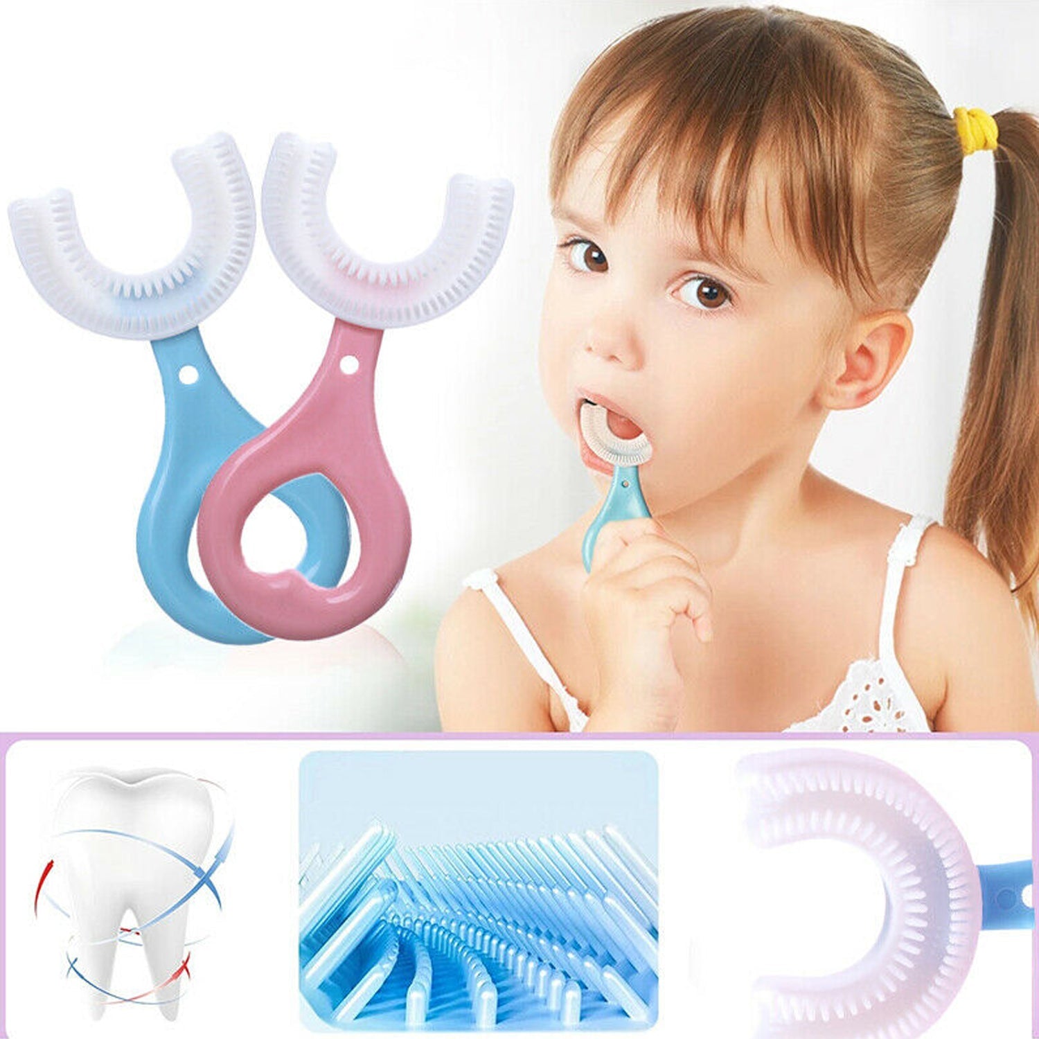 Kids U S Tooth Brush used in all kinds of household bathroom places for washing teeth of kids, toddlers and childrenâ€™s easily and comfortably.