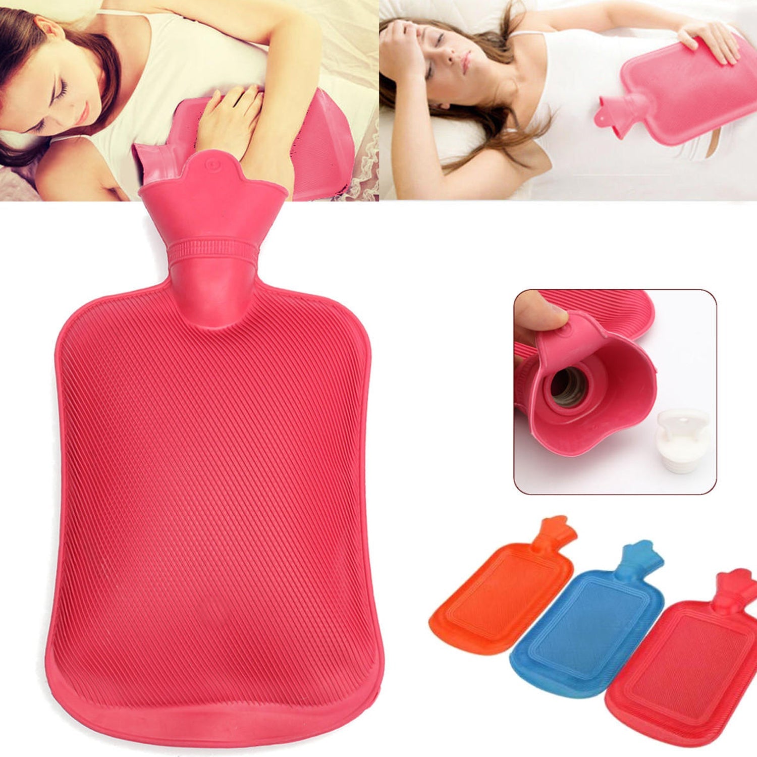 0395 (Small) Rubber Hot Water Heating Pad Bag for Pain Relief (300 ML)