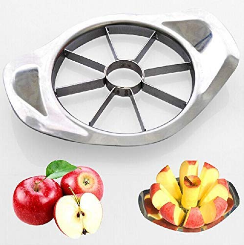 Stainless Steel Apple Cutter Slicer with 8 Blades and Handle