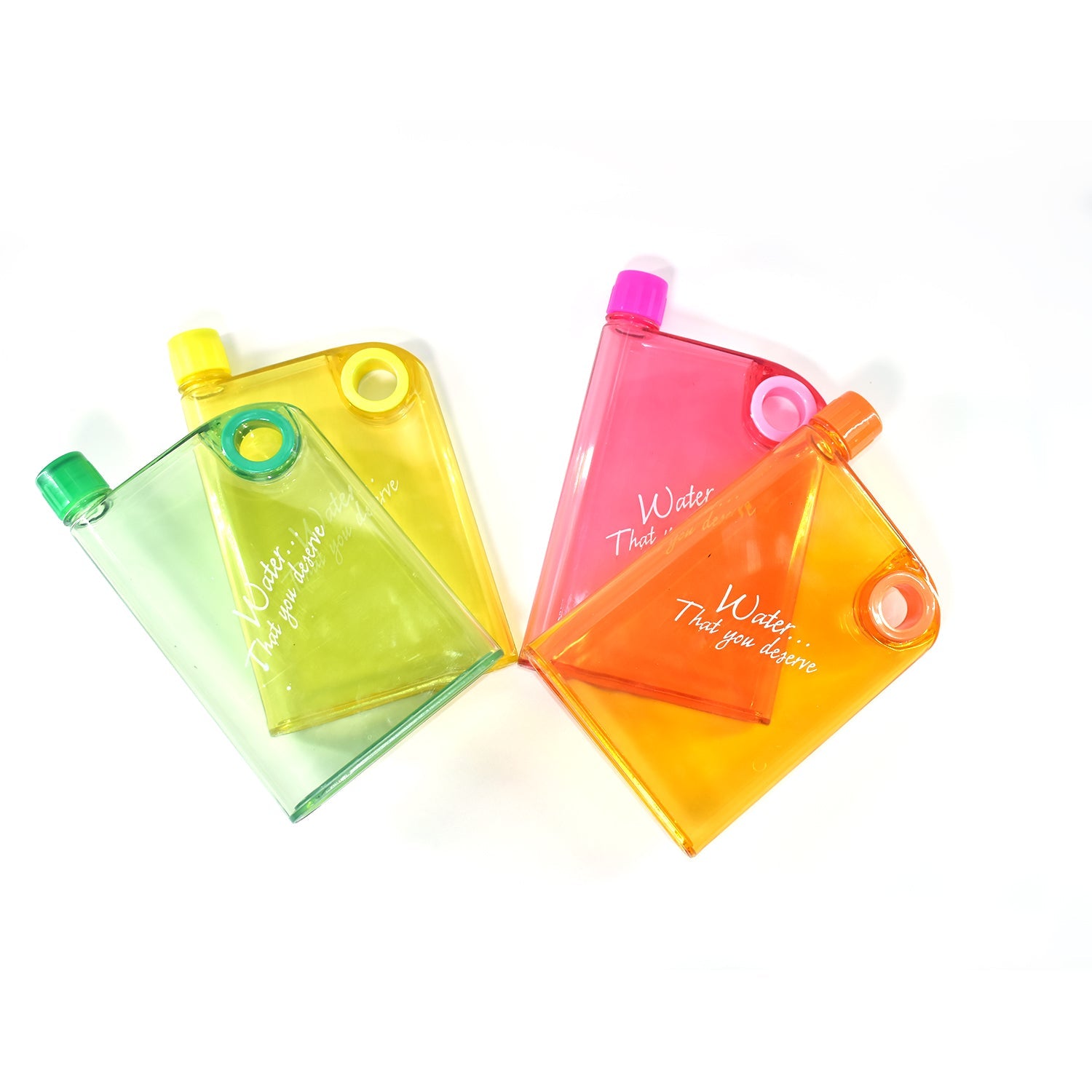 Notebook Style Slim Water Bottle (380 ml, Multicolor)