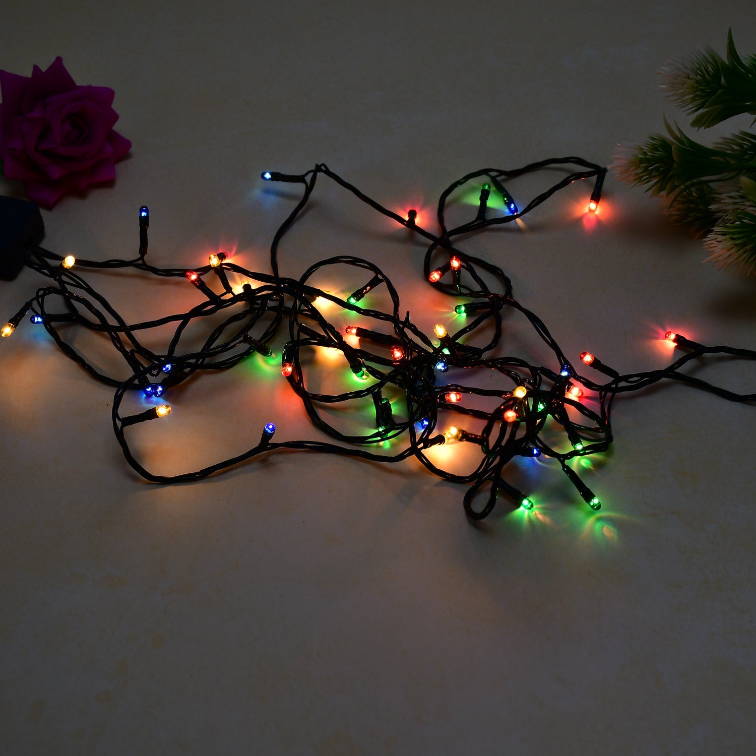 7291 : 4 Meter Festival Decoration LED String Light in Multicolor with 3 modes changing controller