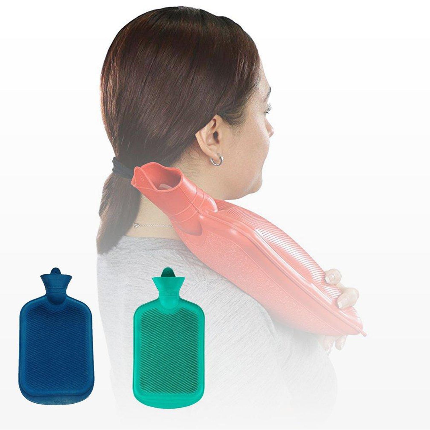 (Medium) Rubber Hot Water Heating Pad Bag for Pain Relief (750 ML)