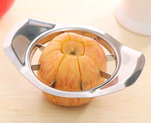 Stainless Steel Apple Cutter Slicer with 8 Blades and Handle