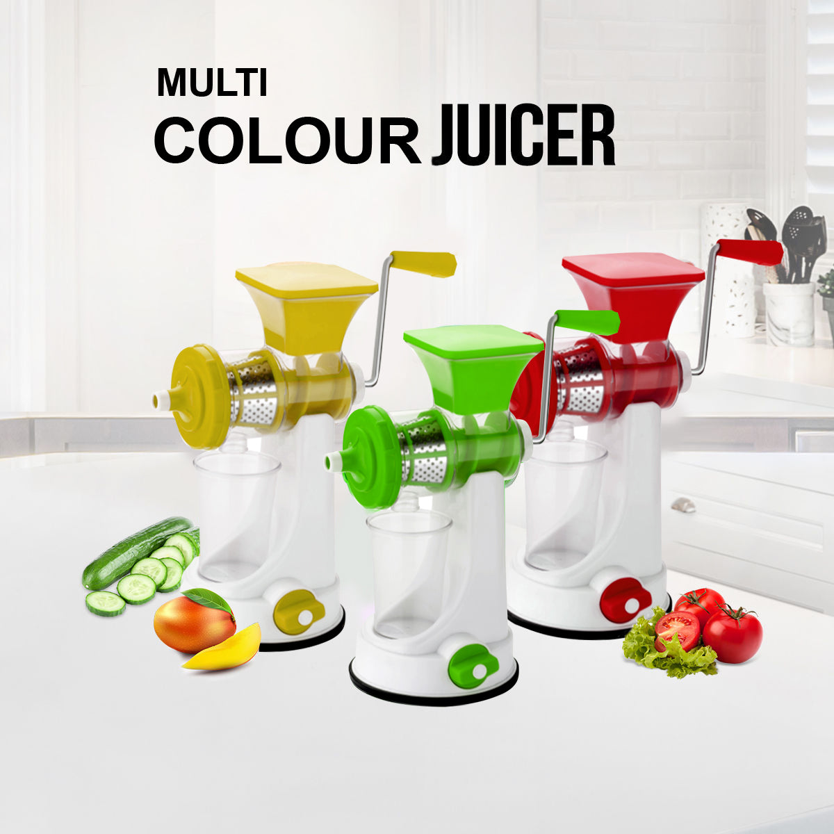 Manual Fruit & Vegetable Juicer with Steel Handle Fruit Juicer