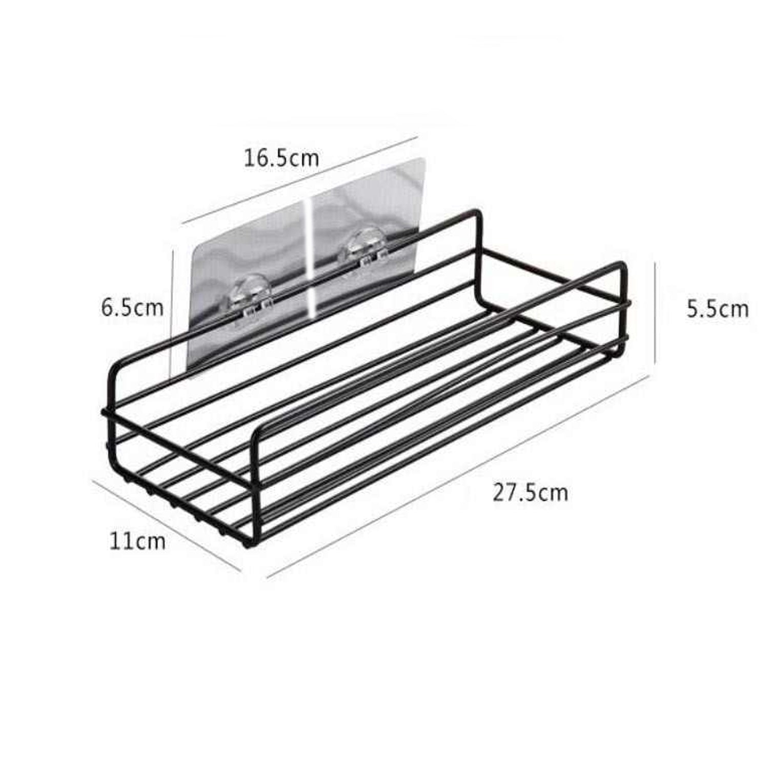 Multipurpose Wall Mount Metal Bathroom Shelf and Rack for Home and Kitchen.