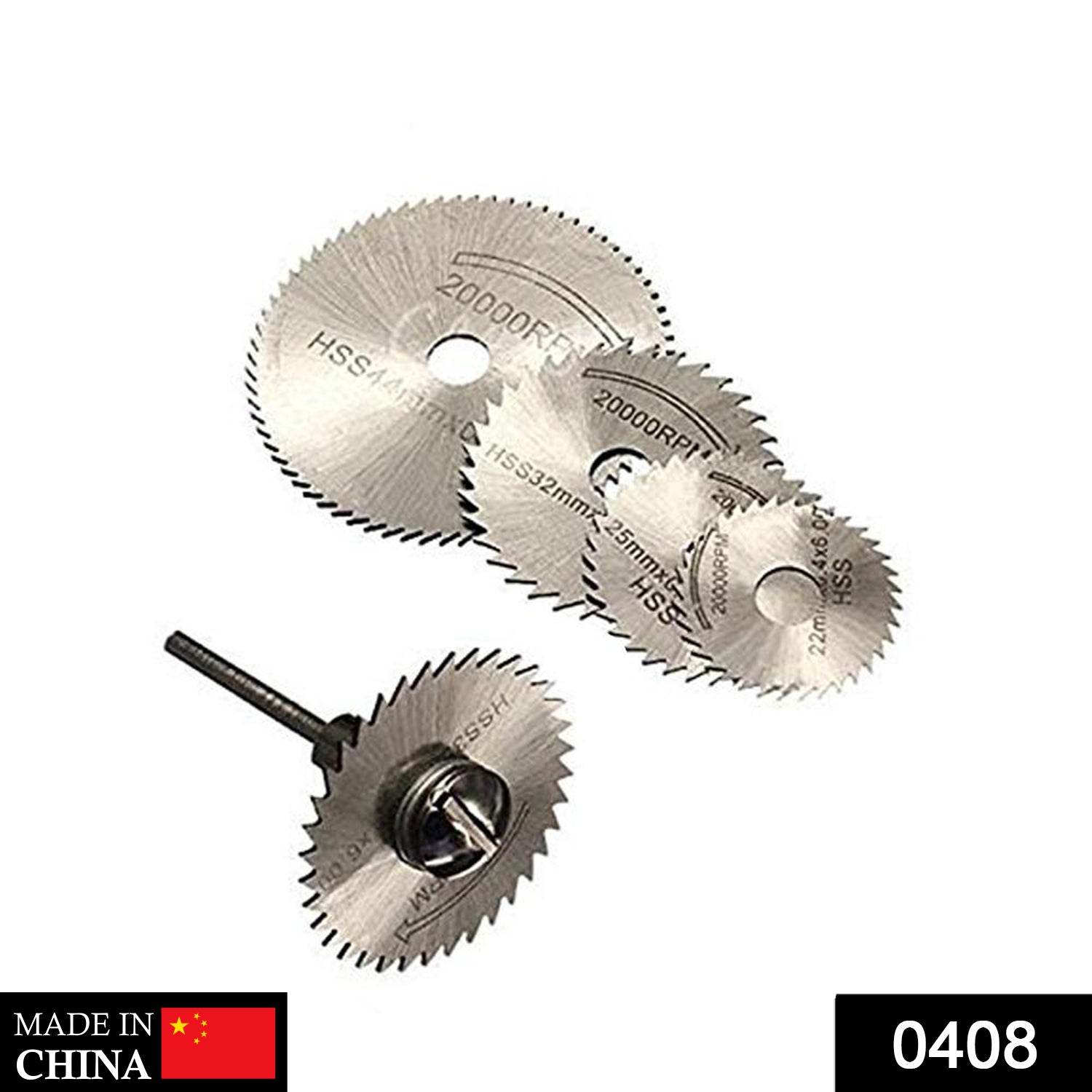 -6pcs Metal HSS Circular Saw Blade Set Cutting Discs for Rotary Tool