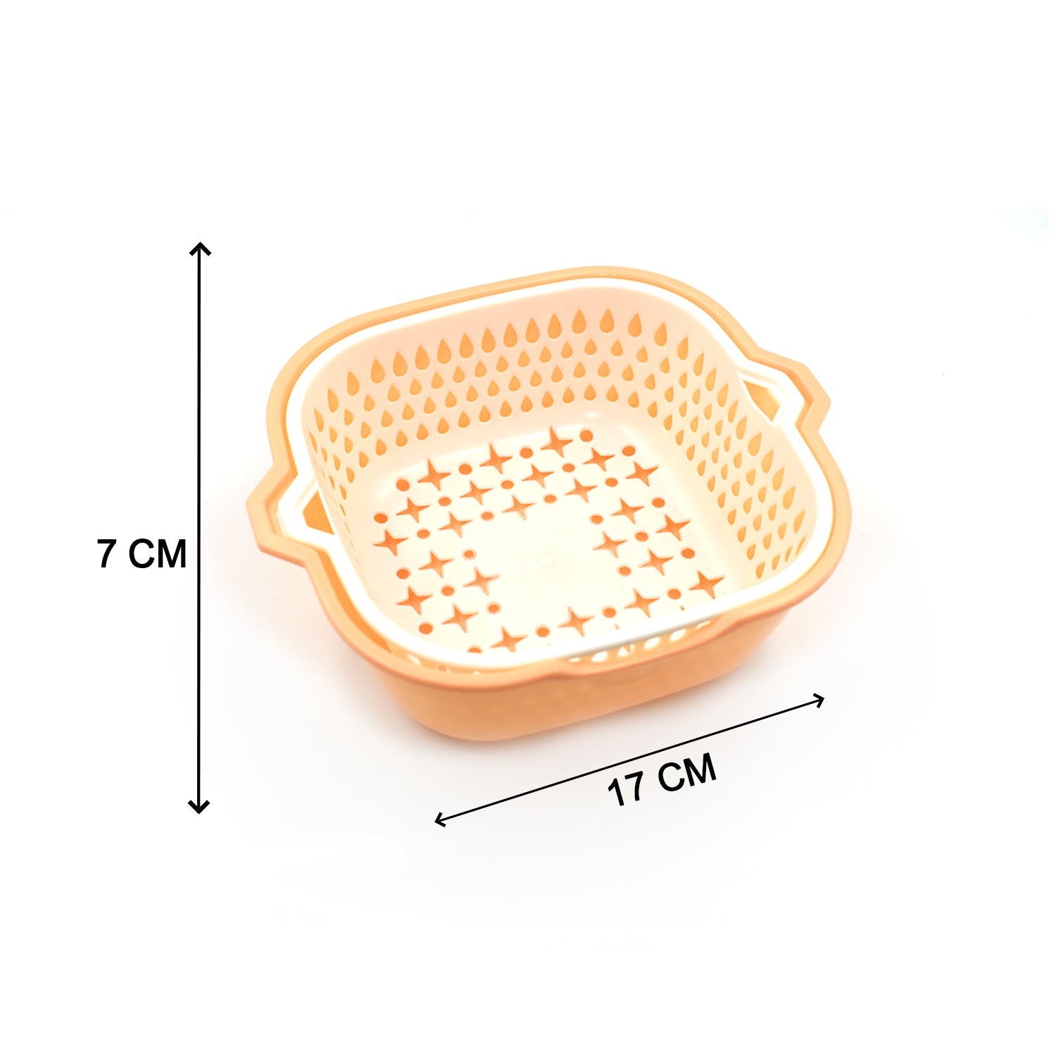 2 In 1 Basket Strainer To Rinse Various Types Of Items Like Fruits, Vegetables Etc.